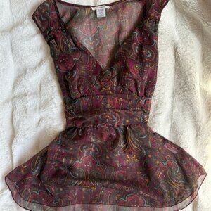 Sheer Y2k Blouse